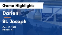 Darien  vs St. Joseph  Game Highlights - Oct. 17, 2022