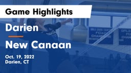 Darien  vs New Canaan  Game Highlights - Oct. 19, 2022