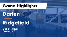 Darien  vs Ridgefield  Game Highlights - Oct. 21, 2022