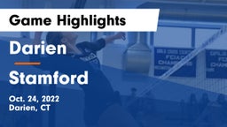 Darien  vs Stamford  Game Highlights - Oct. 24, 2022
