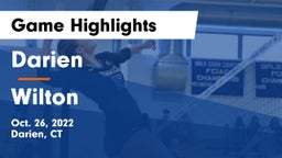 Darien  vs Wilton  Game Highlights - Oct. 26, 2022