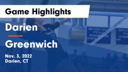 Darien  vs Greenwich  Game Highlights - Nov. 3, 2022