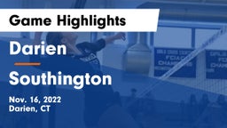 Darien  vs Southington  Game Highlights - Nov. 16, 2022
