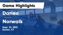 Darien  vs Norwalk  Game Highlights - Sept. 22, 2023