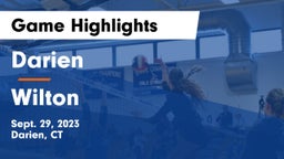Darien  vs Wilton  Game Highlights - Sept. 29, 2023