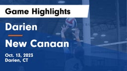 Darien  vs New Canaan  Game Highlights - Oct. 13, 2023