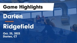 Darien  vs Ridgefield  Game Highlights - Oct. 25, 2023