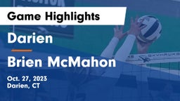 Darien  vs Brien McMahon  Game Highlights - Oct. 27, 2023