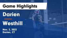 Darien  vs Westhill  Game Highlights - Nov. 2, 2023