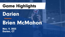 Darien  vs Brien McMahon  Game Highlights - Nov. 9, 2023