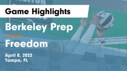 Berkeley Prep  vs Freedom  Game Highlights - April 8, 2022