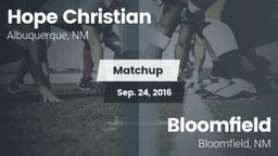 Matchup: Hope Christian vs. Bloomfield  2016