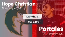 Matchup: Hope Christian vs. Portales  2017