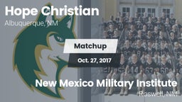 Matchup: Hope Christian vs. New Mexico Military Institute 2017