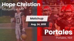 Matchup: Hope Christian vs. Portales  2018