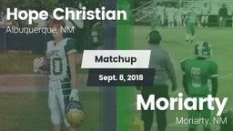 Matchup: Hope Christian vs. Moriarty  2018