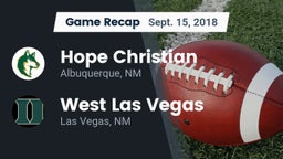 Recap: Hope Christian  vs. West Las Vegas  2018