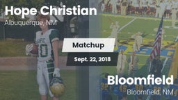 Matchup: Hope Christian vs. Bloomfield  2018