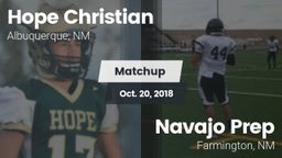 Matchup: Hope Christian vs. Navajo Prep  2018