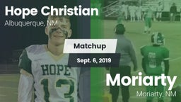 Matchup: Hope Christian vs. Moriarty  2019