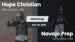 Matchup: Hope Christian vs. Navajo Prep  2019