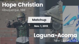 Matchup: Hope Christian vs. Laguna-Acoma  2019