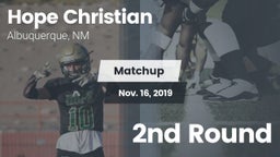 Matchup: Hope Christian vs. 2nd Round 2019