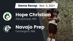 Recap: Hope Christian  vs. Navajo Prep  2021
