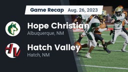 Recap: Hope Christian  vs. Hatch Valley  2023