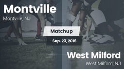 Matchup: Montville High vs. West Milford  2016