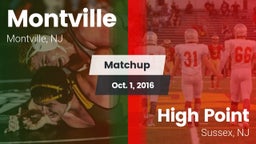 Matchup: Montville High vs. High Point  2016