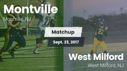 Matchup: Montville High vs. West Milford  2017