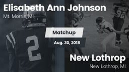 Matchup: Mt. Morris vs. New Lothrop  2018