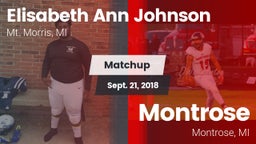 Matchup: Mt. Morris vs. Montrose  2018