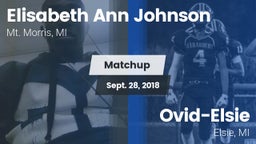 Matchup: Mt. Morris vs. Ovid-Elsie  2018