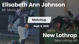 Matchup: Mt. Morris vs. New Lothrop  2019