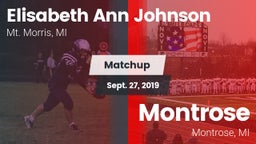 Matchup: Mt. Morris vs. Montrose  2019