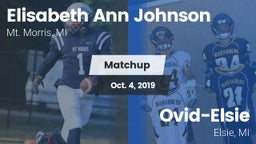 Matchup: Mt. Morris vs. Ovid-Elsie  2019