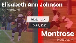 Matchup: Mt. Morris vs. Montrose  2020