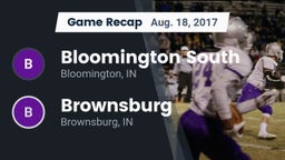 Recap: Bloomington South  vs. Brownsburg  2017