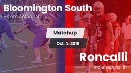 Matchup: Bloomington South vs. Roncalli  2018