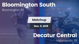 Matchup: Bloomington South vs. Decatur Central  2018