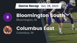 Recap: Bloomington South  vs. Columbus East  2022