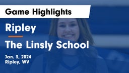Ripley  vs The Linsly School Game Highlights - Jan. 3, 2024