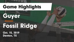 Guyer  vs Fossil Ridge Game Highlights - Oct. 15, 2019