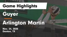 Guyer  vs Arlington Martin  Game Highlights - Nov. 24, 2020