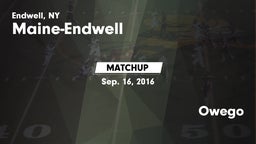 Matchup: Maine-Endwell High vs. Owego 2016