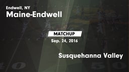 Matchup: Maine-Endwell High vs. Susquehanna Valley 2016