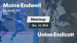 Matchup: Maine-Endwell High vs. Union-Endicott 2016