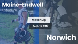 Matchup: Maine-Endwell High vs. Norwich 2017
